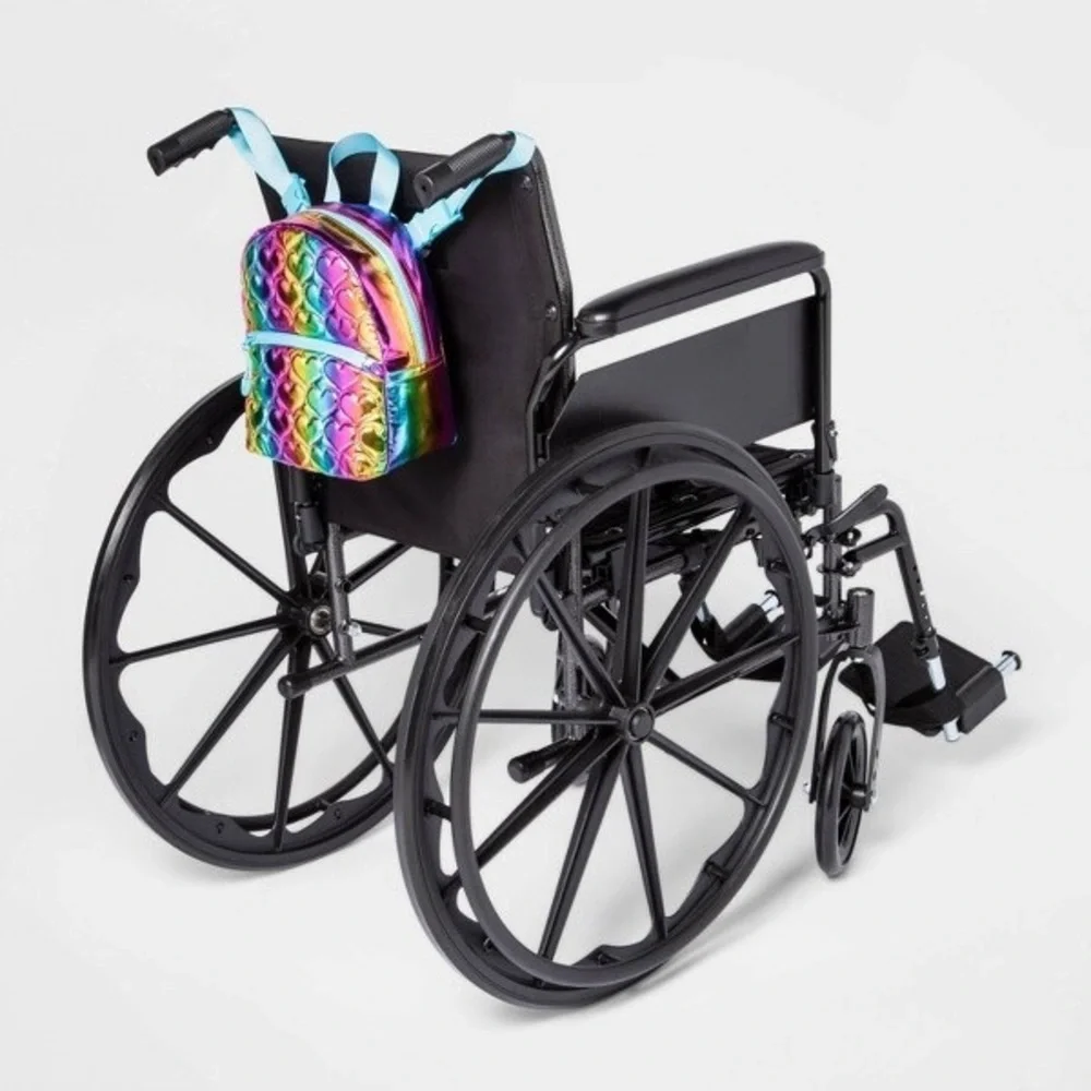 Cat & Jack Kids’ 10” Adaptive Rainbow Quilted Mini Backpack